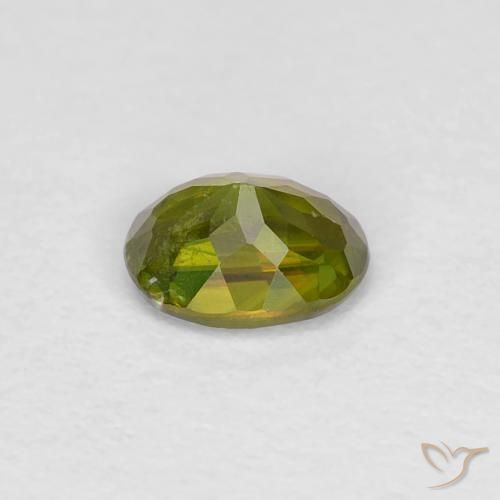 9,17 ctw natürlicher Medium Dark-Green Sphene, Oval, VS