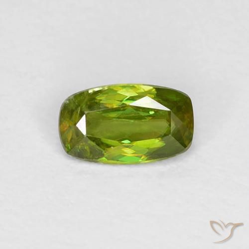 9,17 ctw natürlicher Waldgrün Sphene, Kissen, VS