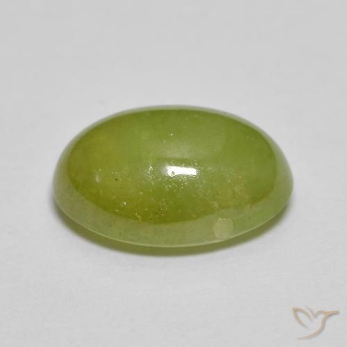 9,17 ctw natürlicher Olivgrün Sphene, Oval, Lichtdurchlässig