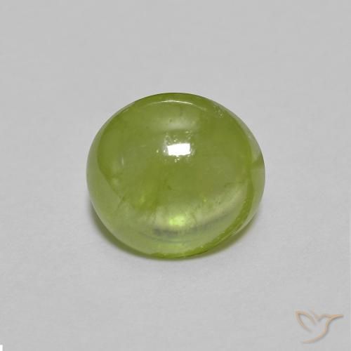 1.52ct Natürlicher Olivgrün Sphene, Oval, Transparent