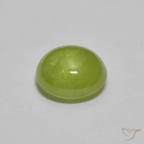 9,17 ctw natürlicher Olivgrün Sphene, Oval, Transparent