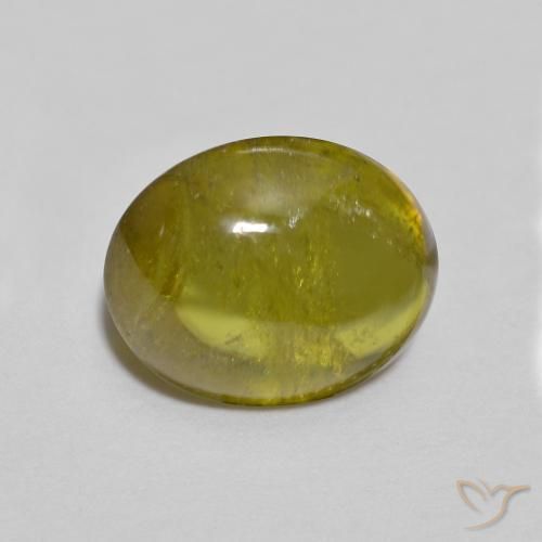 9,17 ctw natürlicher Mittelgrün Sphene, Oval, Transparent