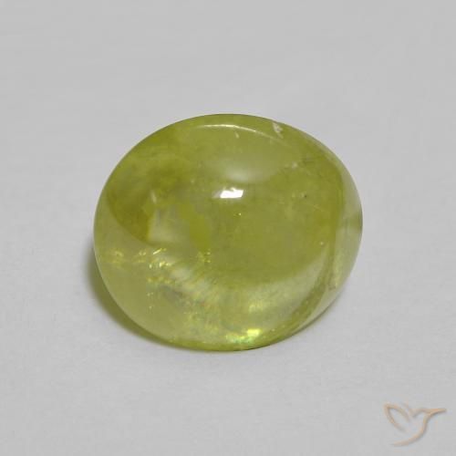 9,17 ctw natürlicher Medium Light Green Sphene, Oval, Transparent