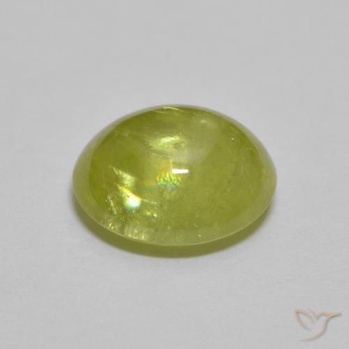 9,17 ctw natürlicher Medium Light Green Sphene, Oval, Transparent