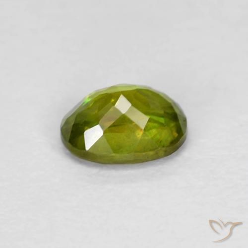 9,17 ctw natürlicher Medium Dark-Green Sphene, Oval, VVS-VS