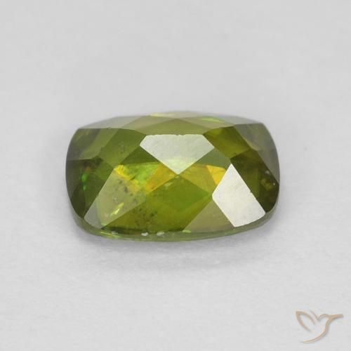 9,17 ctw natürlicher Waldgrün Sphene, Kissen, VS
