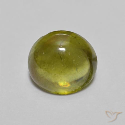 1.38ct Natürlicher Warmes Waldgrün Sphene, Oval, Transparent