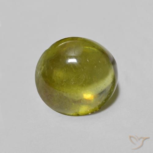 9,17 ctw natürlicher Warmes Waldgrün Sphene, Oval, Transparent