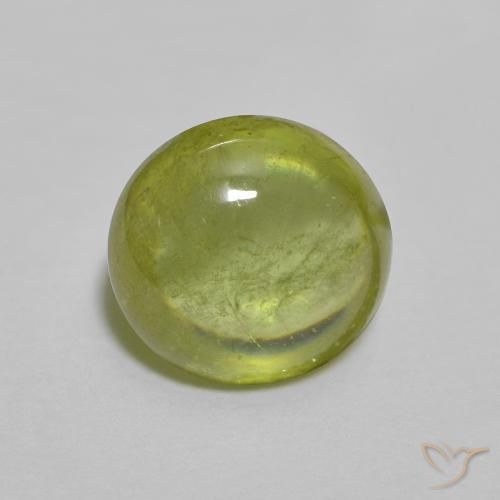 9,17 ctw natürlicher Olivgrün Sphene, Oval, Transparent