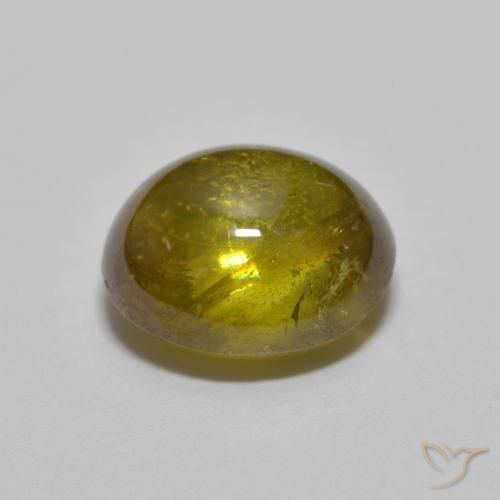 9,17 ctw natürlicher Tiefes Goldbraun Sphene, Oval, Transparent