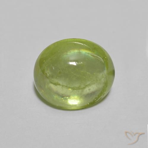 1.31ct Natürlicher Mittelgrün Sphene, Oval, Transparent