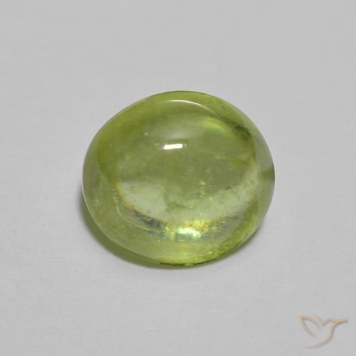 9,17 ctw natürlicher Mittelgrün Sphene, Oval, Transparent