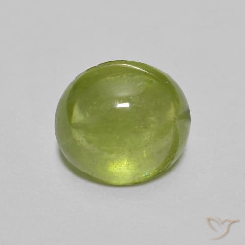 1.53ct Natürlicher hellgrün Sphene, Oval, Transparent