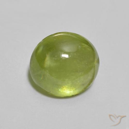 9,17 ctw natürlicher hellgrün Sphene, Oval, Transparent