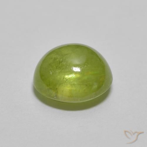 9,17 ctw natürlicher hellgrün Sphene, Oval, Transparent