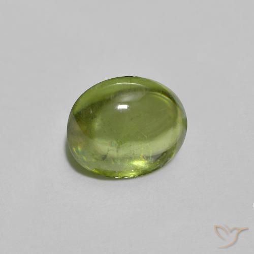 9,17 ctw natürlicher Leichtes lebendiges Grün Sphene, Oval, Transparent