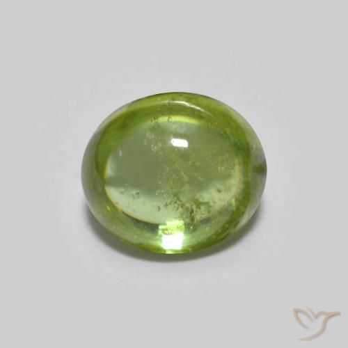 1.12ct Natürlicher Mittelgrün Sphene, Oval, Transparent