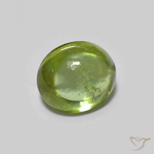 9,17 ctw natürlicher Mittelgrün Sphene, Oval, Transparent
