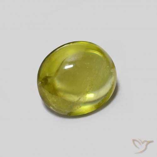 9,17 ctw natürlicher Warmes Waldgrün Sphene, Oval, Transparent