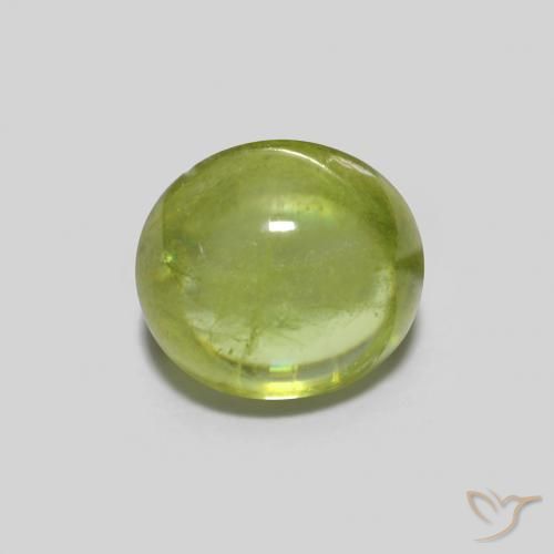 0.90ct Natürlicher hellgrün Sphene, Oval, Transparent
