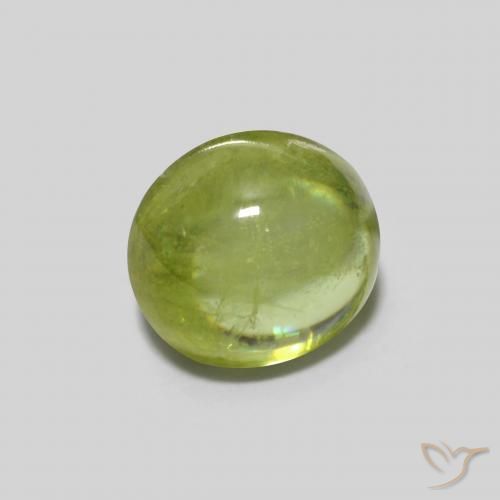 9,17 ctw natürlicher hellgrün Sphene, Oval, Transparent