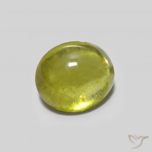 1.07ct Natürlicher Warmes Waldgrün Sphene, Oval, Transparent
