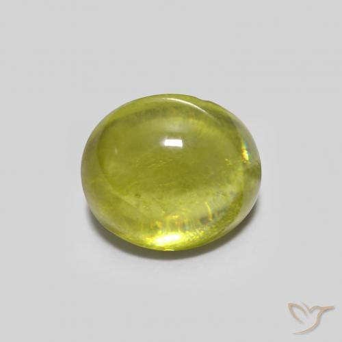 9,17 ctw natürlicher Warmes Waldgrün Sphene, Oval, Transparent
