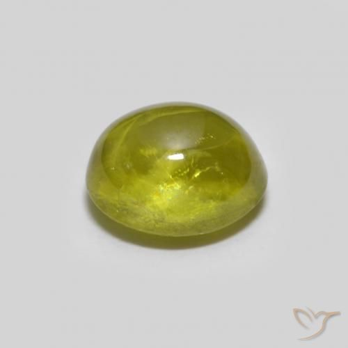 9,17 ctw natürlicher Warmes Waldgrün Sphene, Oval, Transparent