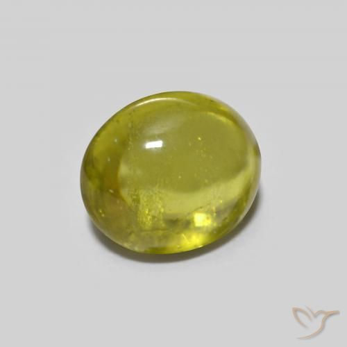 9,17 ctw natürlicher gelblich-grün Sphene, Oval, Transparent