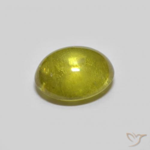 9,17 ctw natürlicher gelblich-grün Sphene, Oval, Transparent