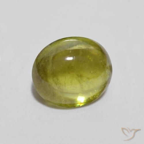 9,17 ctw natürlicher Mittelgrün Sphene, Oval, Transparent