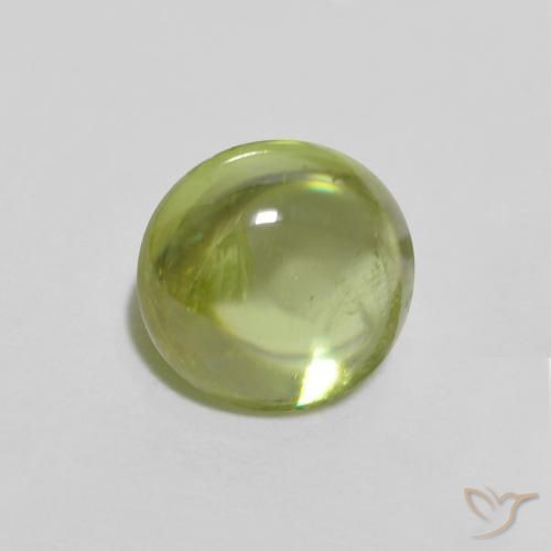 9,17 ctw natürlicher Leichtes lebendiges Grün Sphene, Oval, Transparent