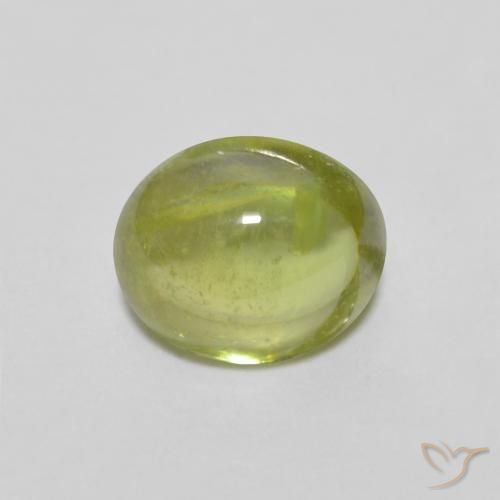 1.12ct Natürlicher Olivgrün Sphene, Oval, Transparent