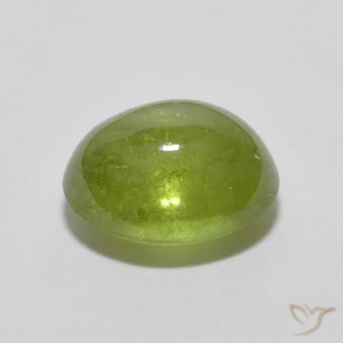 9,17 ctw natürlicher Leichtes lebendiges Grün Sphene, Oval, Transparent