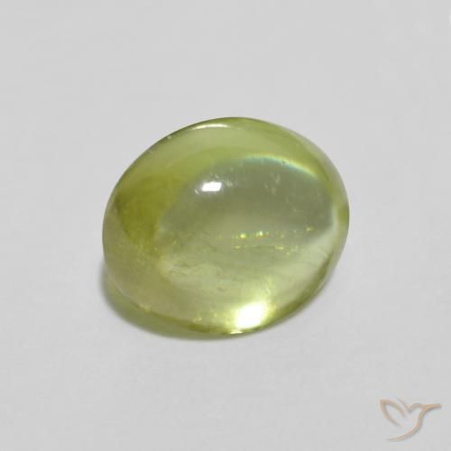 9,17 ctw natürlicher Warmes Waldgrün Sphene, Oval, Transparent
