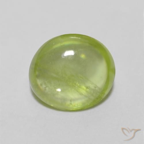 1.16ct Natürlicher hellgrün Sphene, Oval, Transparent