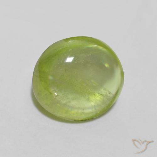 9,17 ctw natürlicher hellgrün Sphene, Oval, Transparent