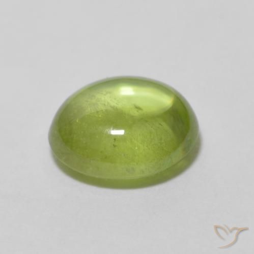 9,17 ctw natürlicher hellgrün Sphene, Oval, Transparent