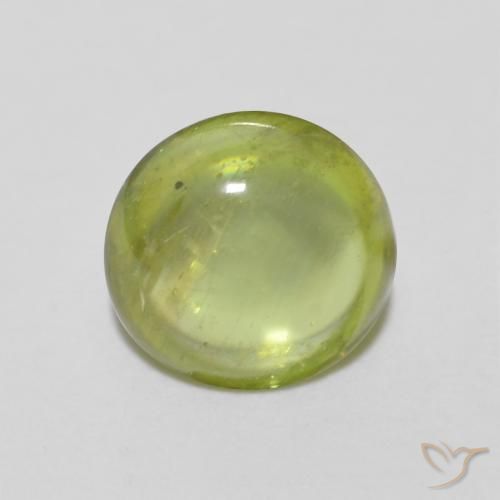 1.16ct Natürlicher Olivgrün Sphene, Oval, Transparent