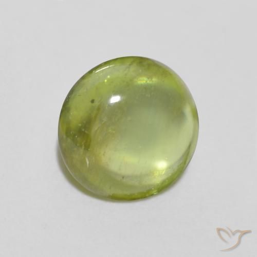 9,17 ctw natürlicher Olivgrün Sphene, Oval, Transparent
