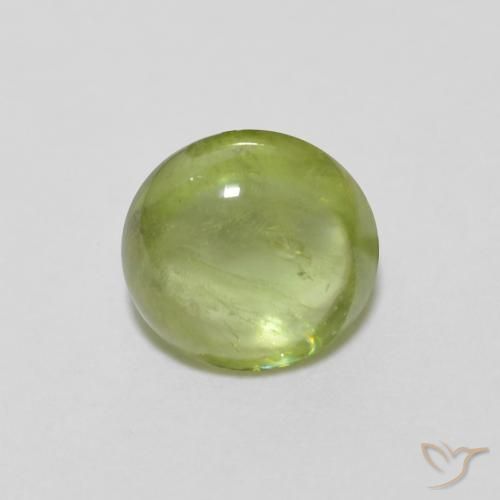 0.95ct Natürlicher Mittelgrün Sphene, Oval, Transparent