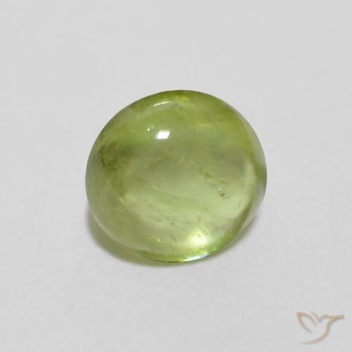 9,17 ctw natürlicher Mittelgrün Sphene, Oval, Transparent
