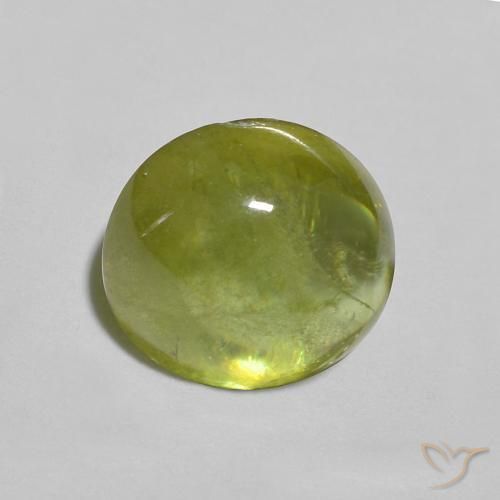 9,17 ctw natürlicher Mittelgrün Sphene, Oval, Transparent