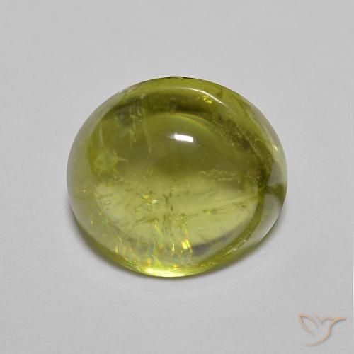 2.65ct Natürlicher Mittelgrün Sphene, Oval, Transparent
