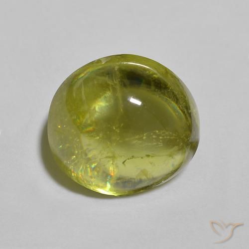 9,17 ctw natürlicher Mittelgrün Sphene, Oval, Transparent