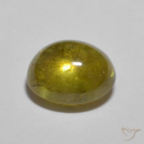 9,17 ctw natürlicher Erdiges Gold Sphene, Oval, Transparent