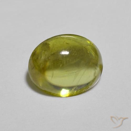 9,17 ctw natürlicher Warmes Waldgrün Sphene, Oval, Transparent