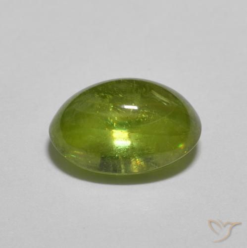 9,17 ctw natürlicher Medium Dark-Green Sphene, Oval, Transparent