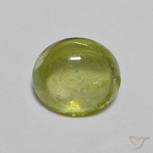 1.41ct Natürlicher Olivgrün Sphene, Oval, Transparent