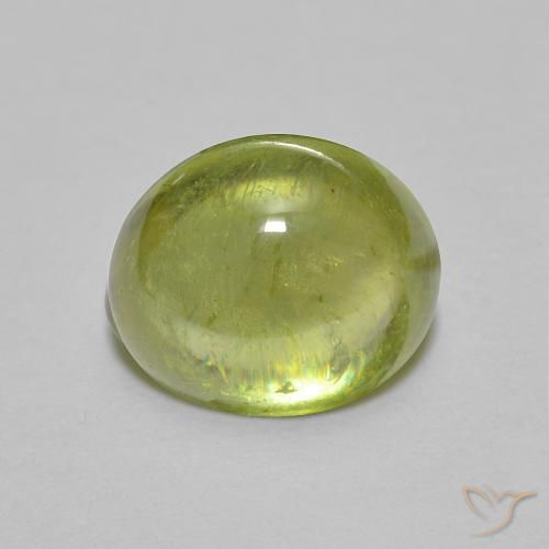 1.56ct Natürlicher hellgrün Sphene, Oval, Transparent